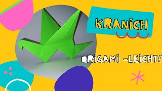 Origami Kranich | leicht - Tiere aus Papier falten - Anleitung